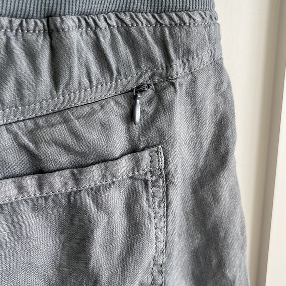 VGUC Athleta Linen Creston slate cobblestone gray Shorts Size 6 - Picture 6 of 11